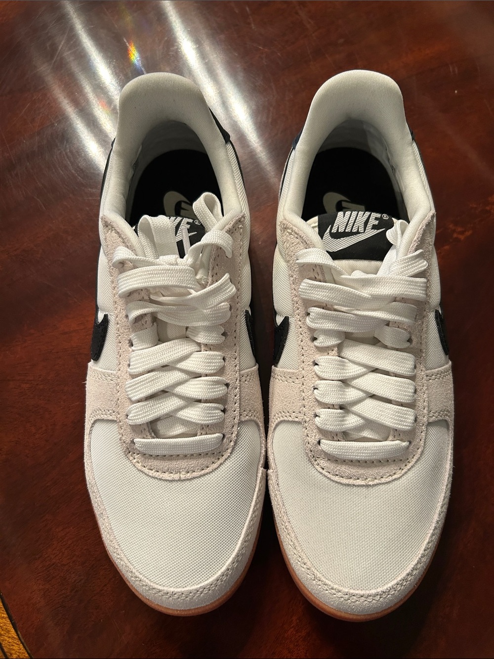 Nike Women Field General sneaker, suede and canvas upper. No box, worn once.